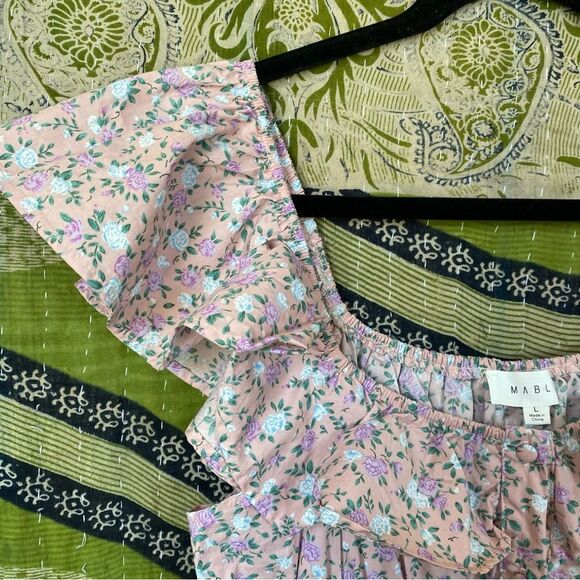 NWOT Mable x Anthropologie Garden Party Cropped Jumpsuit Size Large - Picture 4 of 16